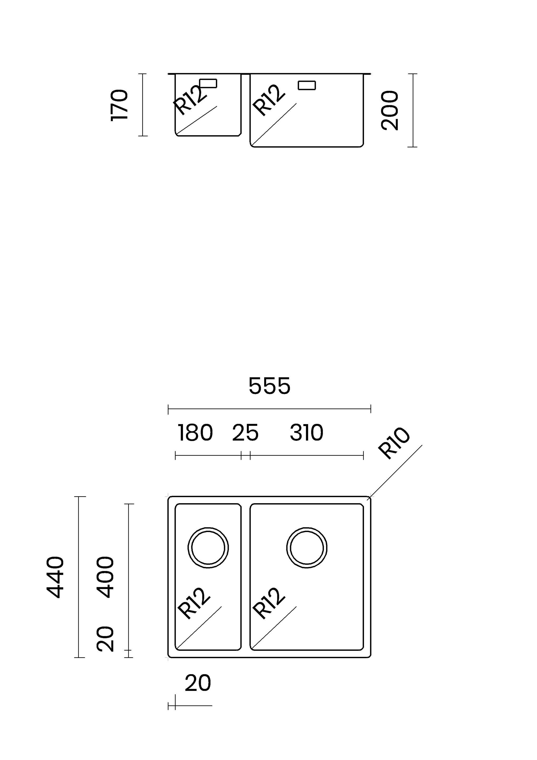 Раковина из нержавеющей стали с одной и половиной ванны TASCA CANOVA ARCH-00084996 - Вид №12