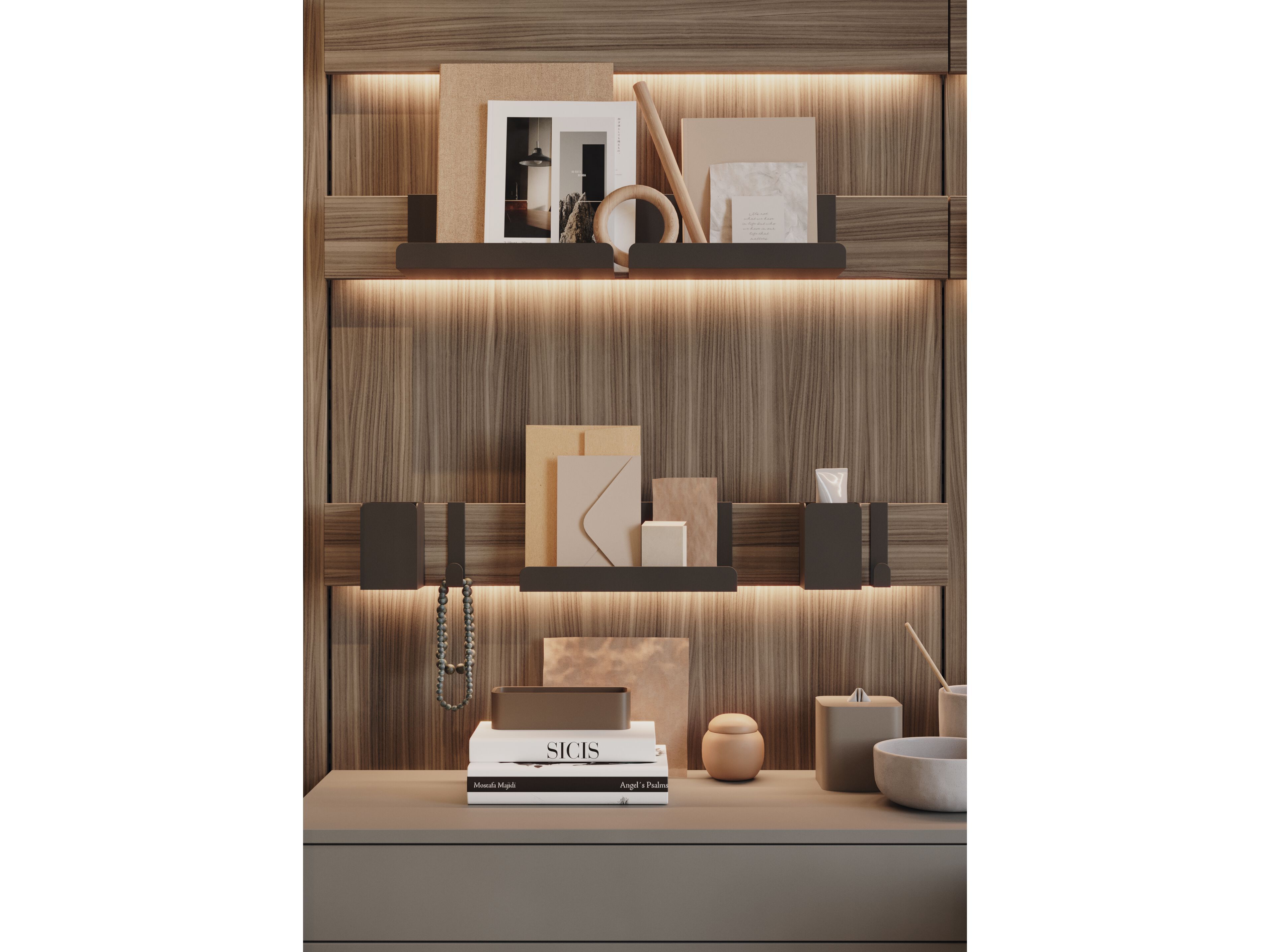 Шкаф для одежды со стойками и обшивкой Giessegi богини красоты ARCH-00046817 - Вид №1