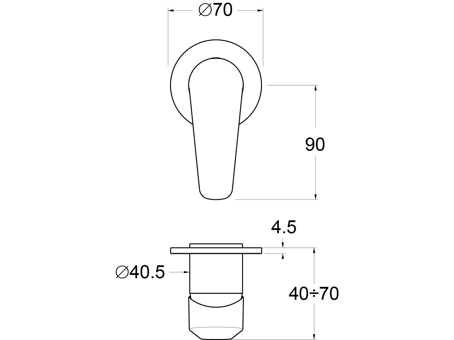 Однорычажный смеситель для душа GUGLIELMI RUBINETTERIE сегодня ARCH-00076821 - Вид №2