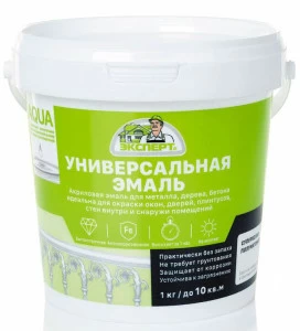 Эмаль акриловая полуматовая Эксперт 1кг