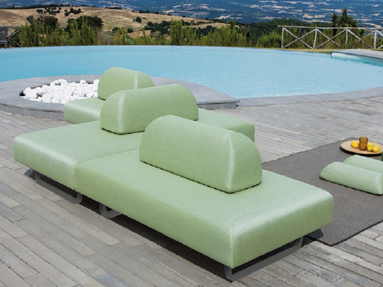 Тканевый модульный садовый диван Vermobil SANTA FE ARCH-00146459 - Вид №8