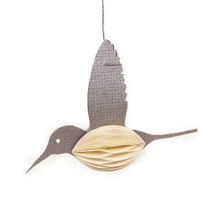 Украшение новогоднее подвесное бумажное "Птица" Bird ENJOYME  253084 Фиолетовый