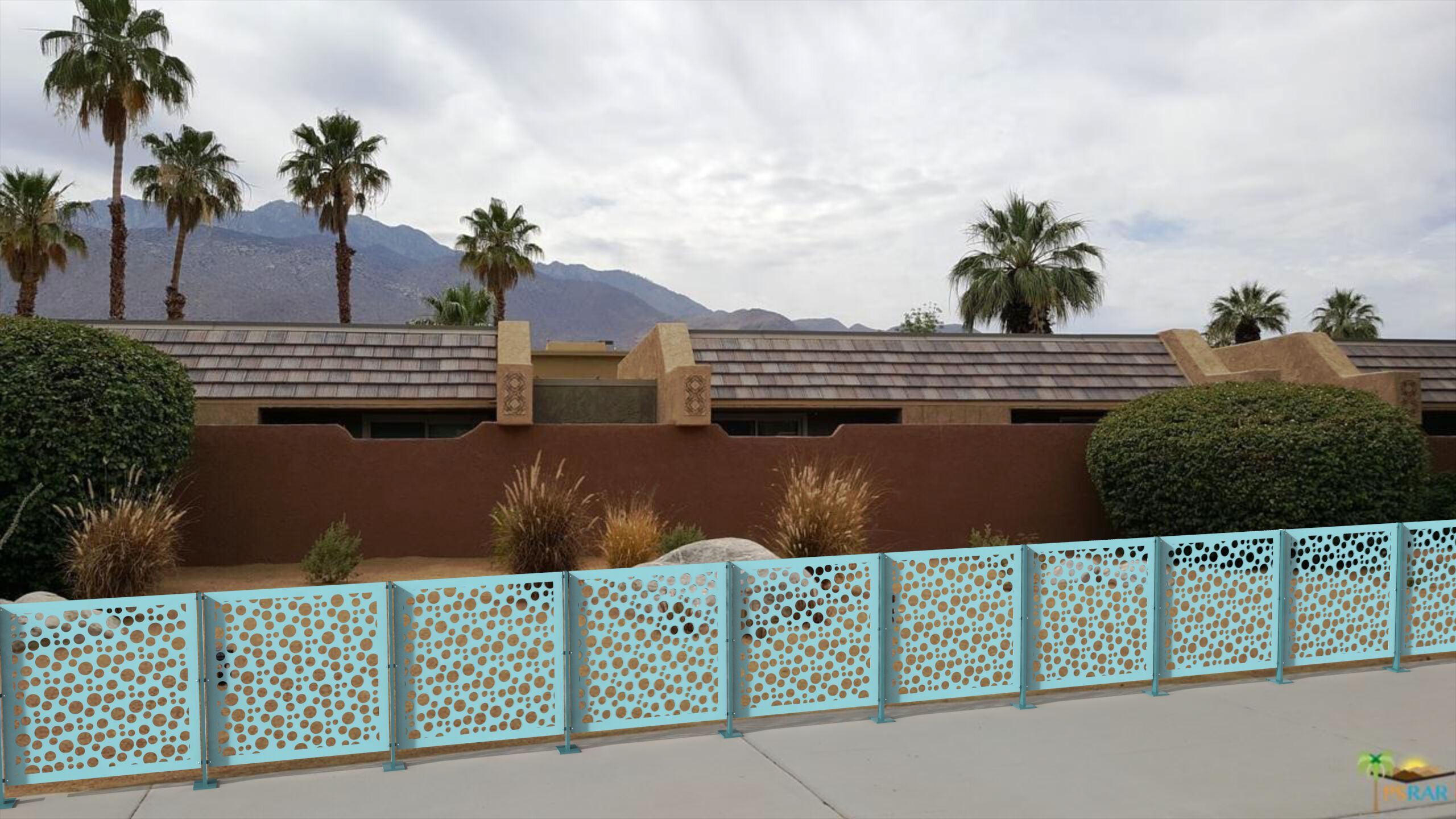 Стальной модульный экранный забор CITYSì ARIA ARCH-00058180 - Вид №6