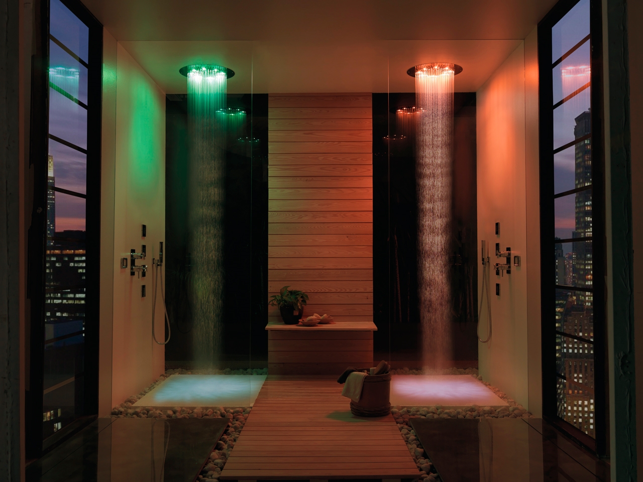 H37457 Потолочный & настенный душ DREAM - OKI - RGB CROMOTHERAPY BOSSINI  - Вид №1