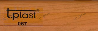 Плинтус Чайка 2,5 м 067 кемпас с мягким краем и кабель-каналом T-PLAST 2541049