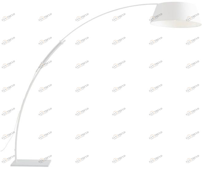 Ligne Roset Дуговая лампа со стальным основанием и абажуром из хлопка  10071910-10071911 