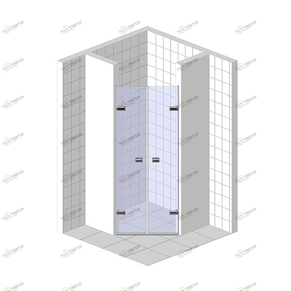 Душевые двери в нишу 80x200 GK-862G135 стекло прозрачное 6 мм GUTEWETTER TREND DOOR 80X200GK862G135