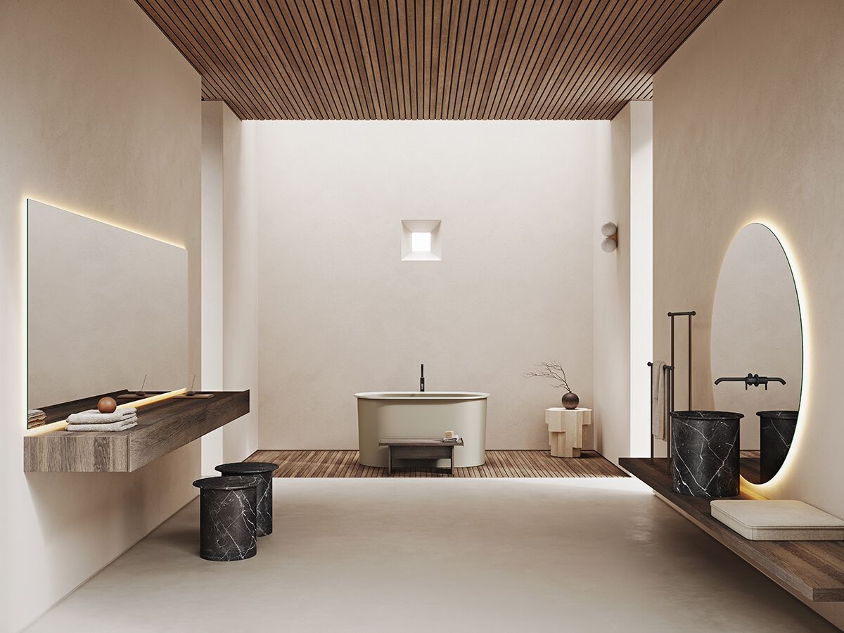 Мраморный табурет для ванной комнаты Inbani Edge ARCH-00079833 - Вид №3