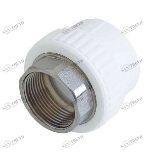 Муфта комбинированная KALDE D40х1 1/4" ВР под шестигранник белая 3222NFO401A06