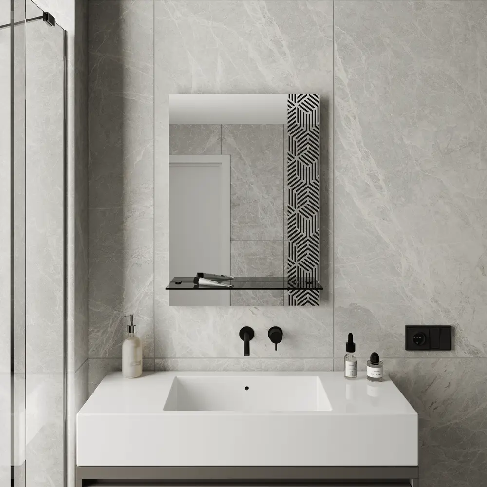 Зеркало Range с полкой 50x70 см CONTINENT нет STLM-2104053