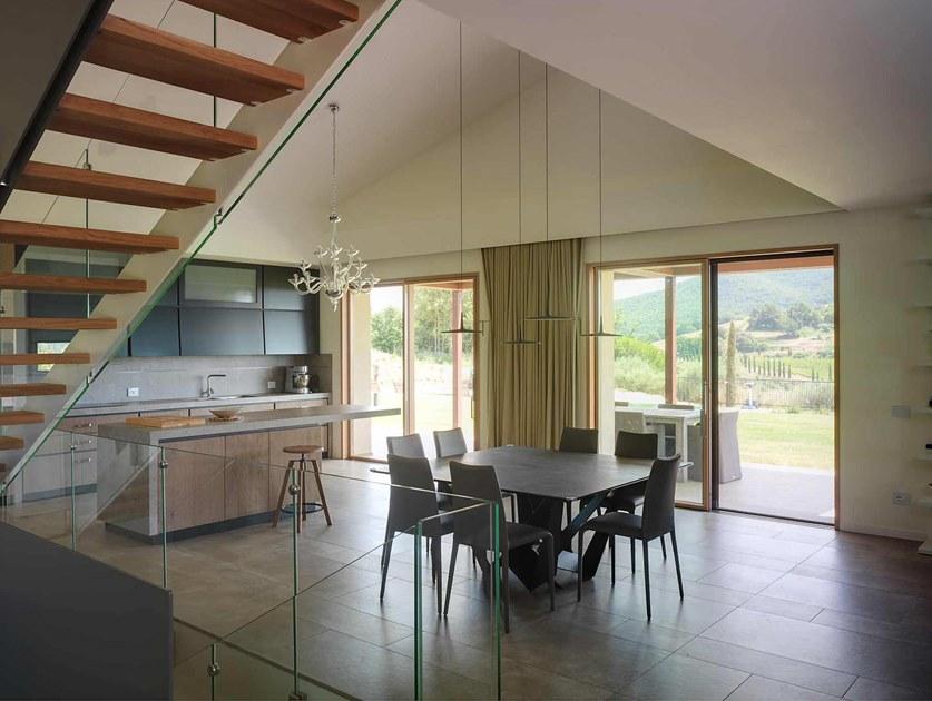 CARMINATI SERRAMENTI Подъемно-раздвижная деревянная дверь с двойным остеклением Skyline system sun-id-1382330 - Вид №5