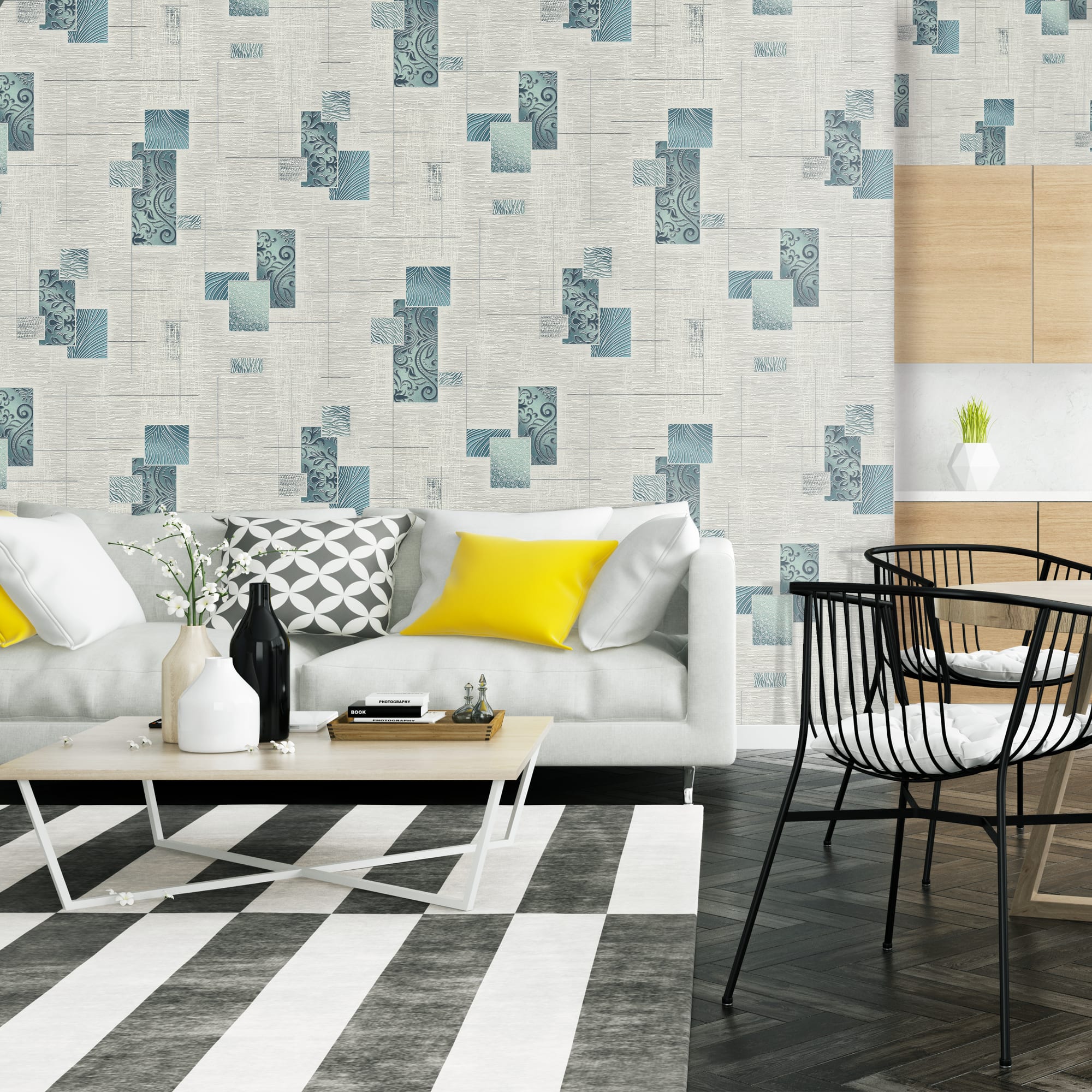 82399692 Обои виниловые бежевые 0.53 м обои Дакар Santreyd  - Вид №3