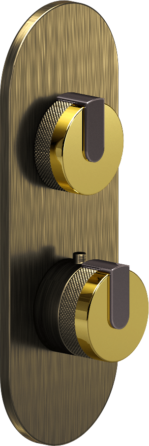 E-8026-R1PBE0-L1OX-VBB-T Планка M-Series с 2 ручками - Внешняя часть GRAFF MOD+