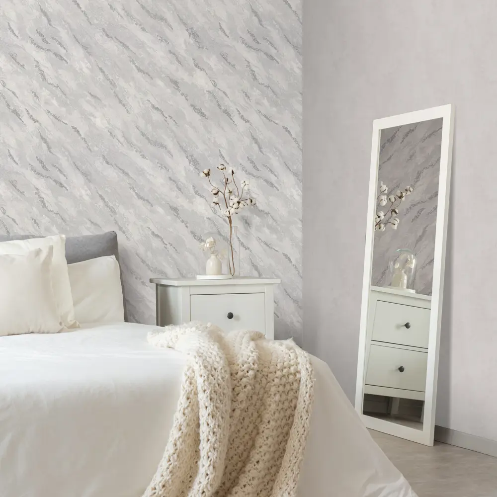 Обои DIAMOND Elbrus серые флизелиновые с текстурным рисунком 89337780 STLM-0830162 - Вид №3