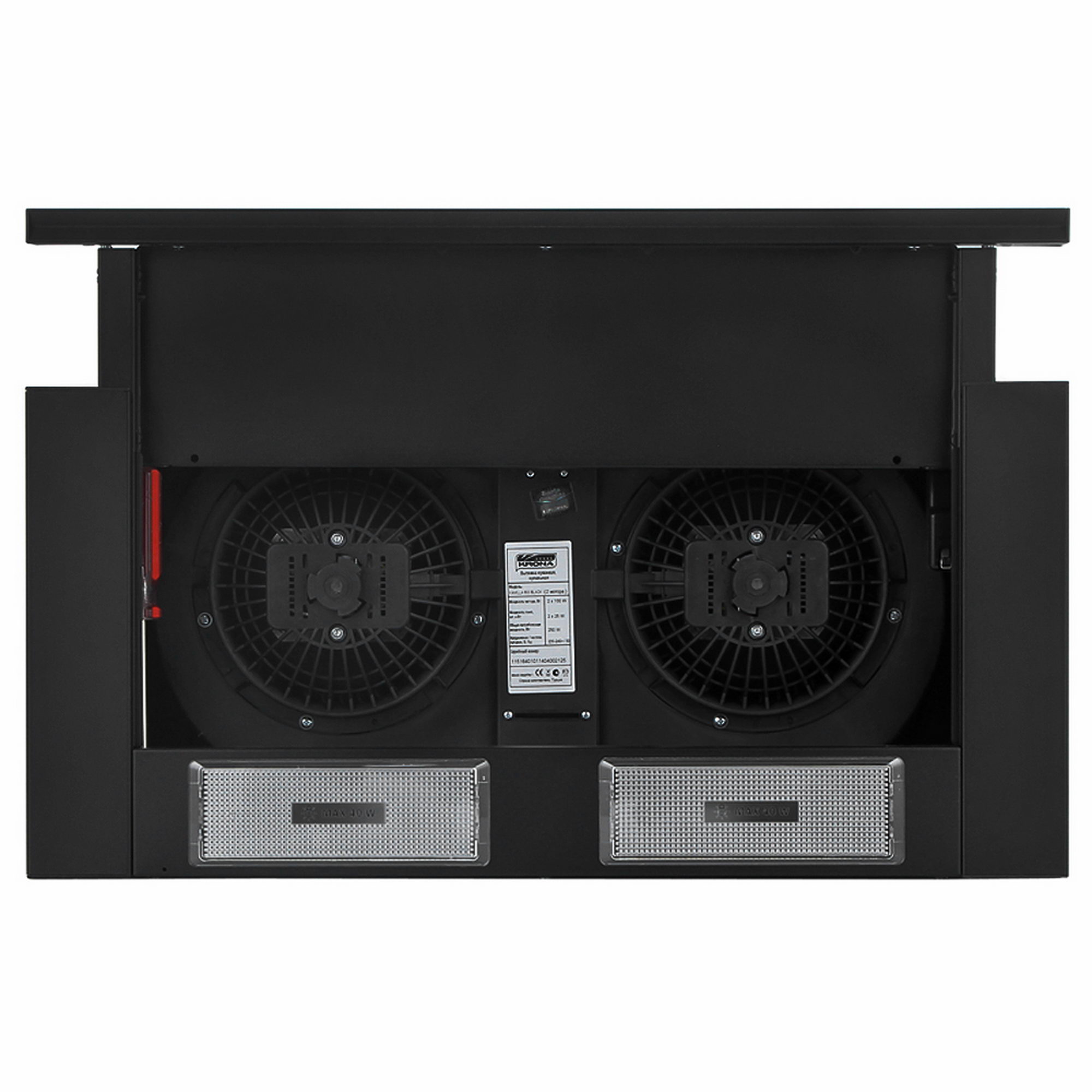 1015289 Вытяжка телескопическая KRONA KAMILLA 2M 600 черный/черный STDN-0062370 - Вид №5