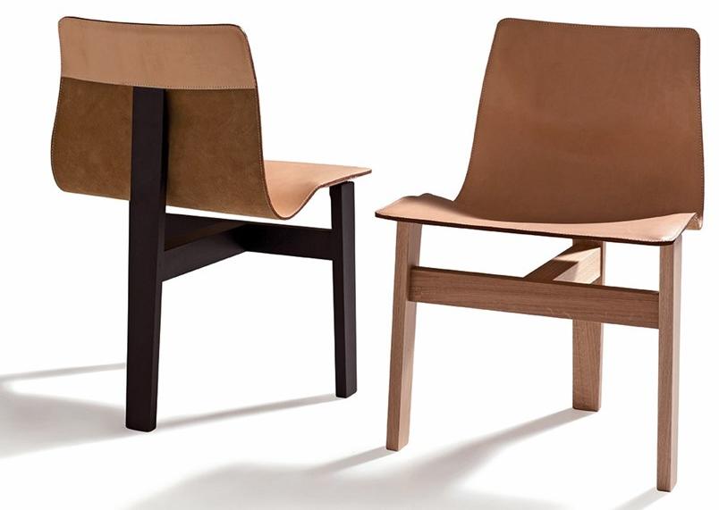 Agapecasa Стул с дубовой структурой и кожаным сиденьем sun-id-1405587 - Вид №4