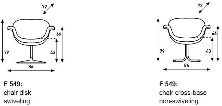 Artifort Кресло из ткани с 4 спицами Tulip sun-id-1500867 - Вид №3