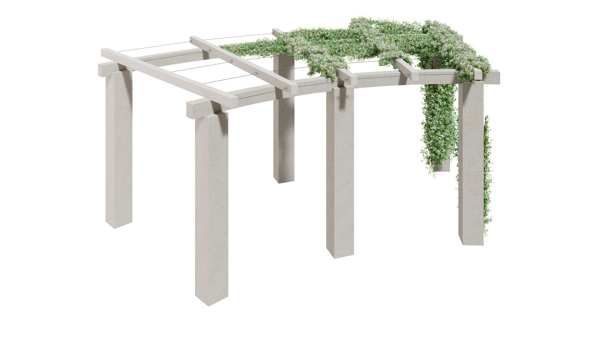 Изогнутый бетонный навес amop основы ARCH-00110569 - Вид №1