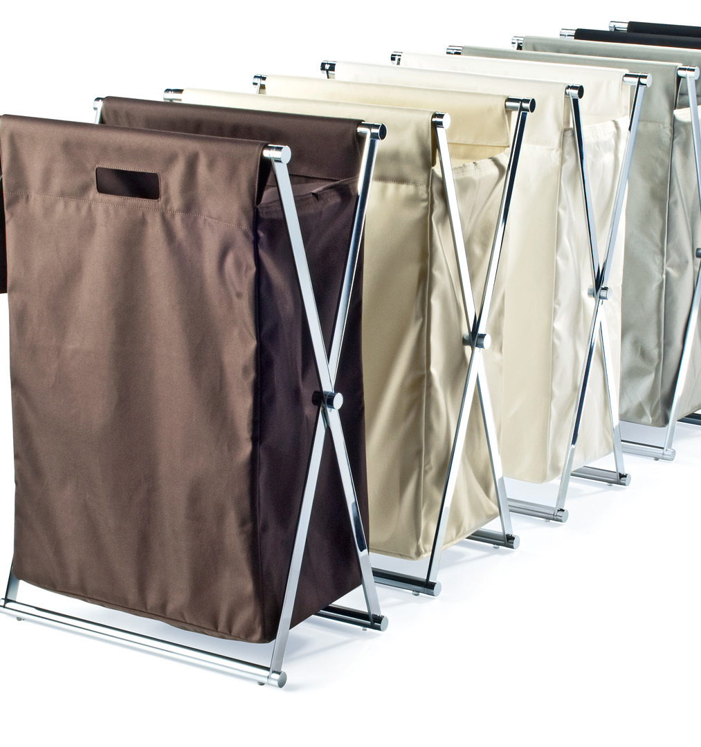 Корзины для белья CROSS WB DECOR WALTHER Хром / Черный 507760  - Вид №3