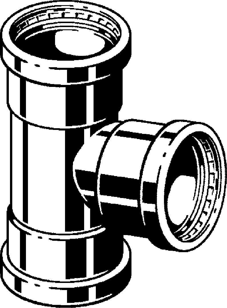 Viega Тройник Sanpress Inox XL 2318XL (593377) 593 377 - Вид №1