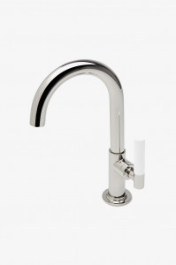 BLS47D Смеситель для унитаза Bond Union Series с одним отверстием и ручкой с эмалированными гильошированными линиями Waterworks