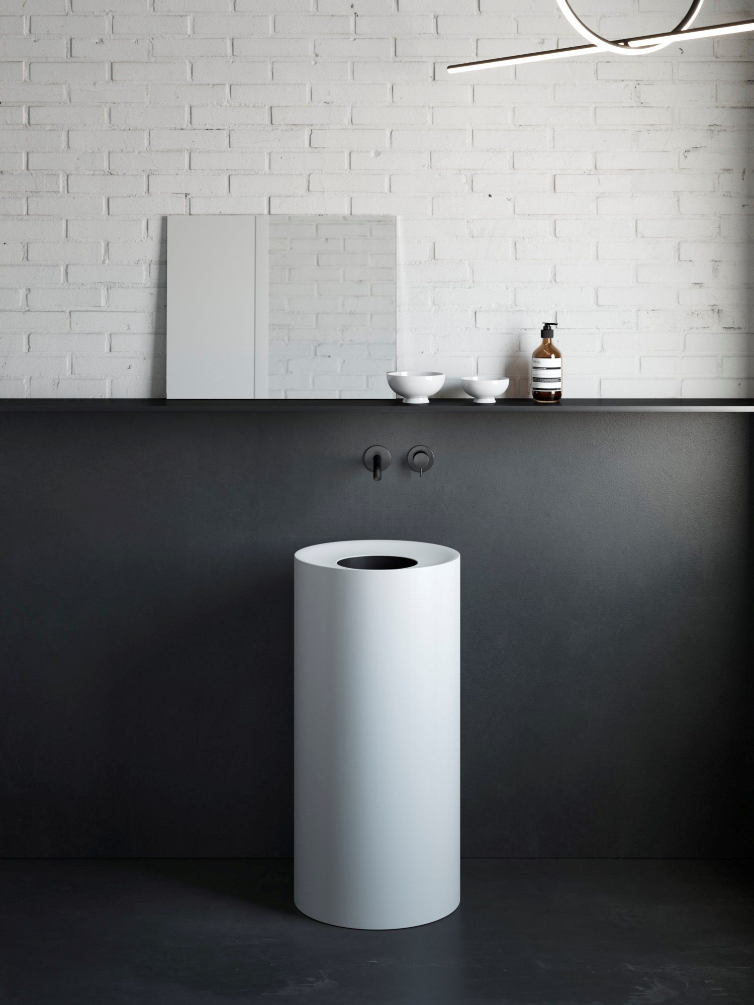 Отдельно стоящая раковина Corian® Rexa HOLE ARCH-00033465 - Вид №1