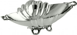 10638860 Schiavon Чаша овальная Schiavon "Барокко" 33x16см (серебро 925пр) Серебро 925