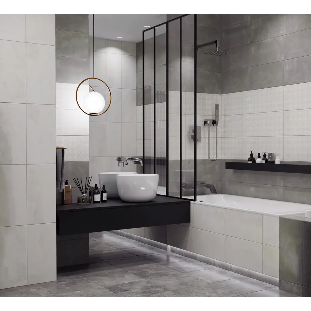 Настенная плитка Axima Лилль — серый матовый шик для интерьера 89231671 STLM-0947020 - Вид №4