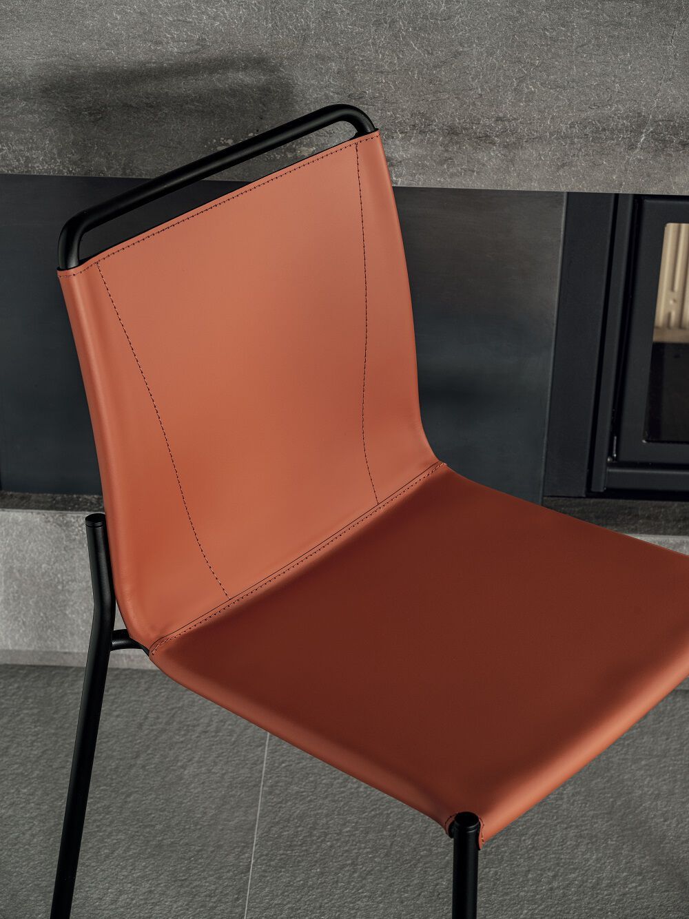 Кожаный стул Bontempi Casa SHAPE ARCH-00021856 - Вид №2