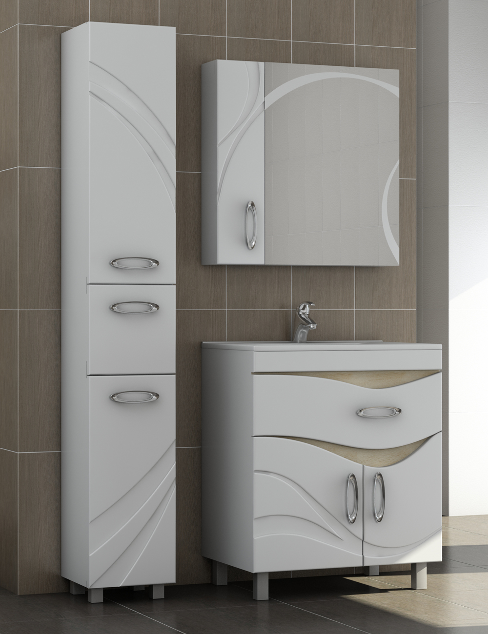 Тумба Mirella 700 (VGC)700⨉470⨉830 мм белый Santreyd sun-id-665331 - Вид №4