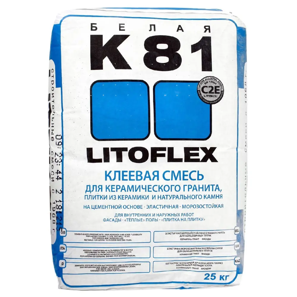Клей для плитки Litokol Litoflex K81, 25 кг STLM-2169065