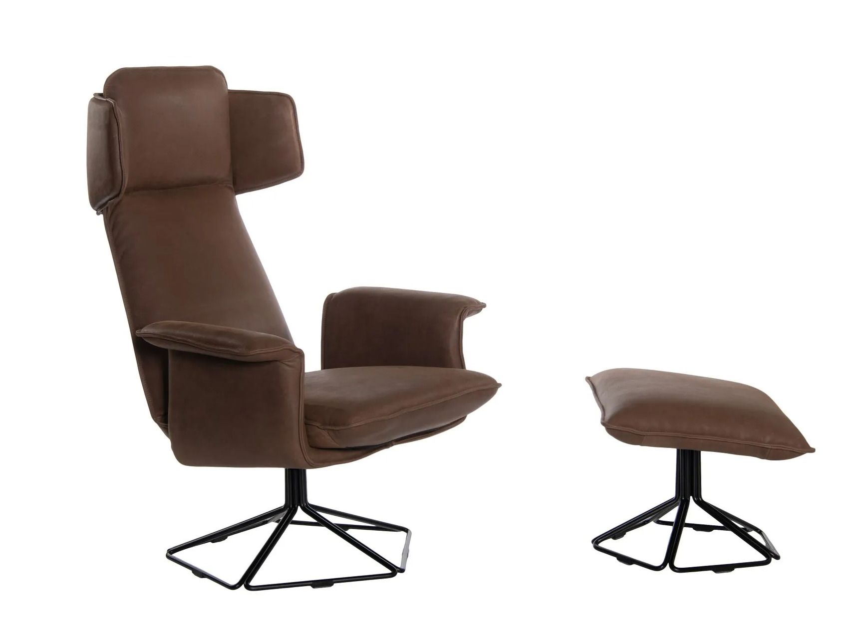 Кожаное кресло с подголовником Jess Оригами ARCH-00036177 - Вид №3