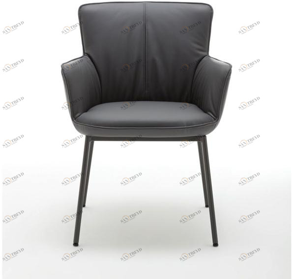 Rolf Benz Мягкое кожаное кресло с подлокотниками sun-id-1469945