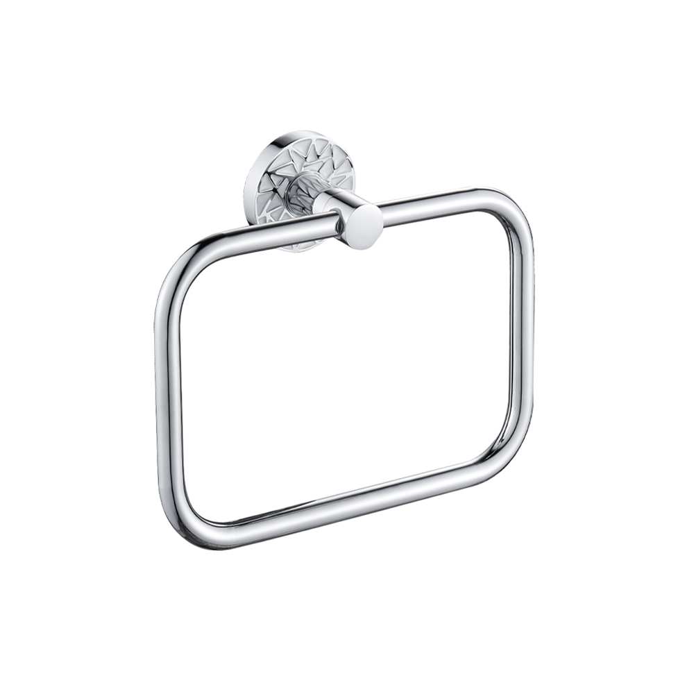 GFmark - Держатель полотенца прямоугольный, с БЕЛОЙ МОЗАИКОЙ, код: 3204 