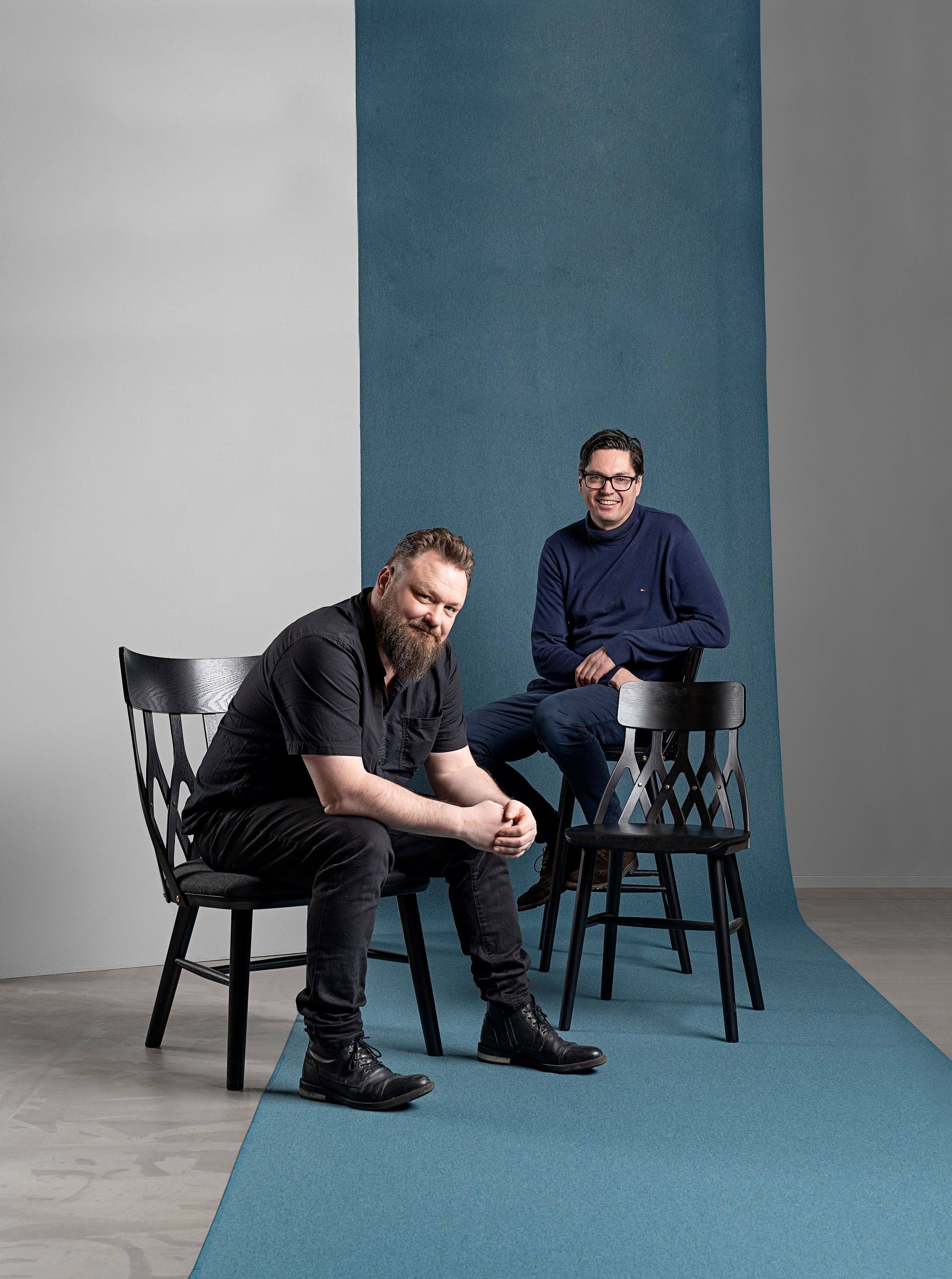 Высокий стул из ясеня с подставкой для ног Hans K Y5 ARCH-00003571 - Вид №2