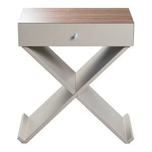 Тумба Bonn серая, орех