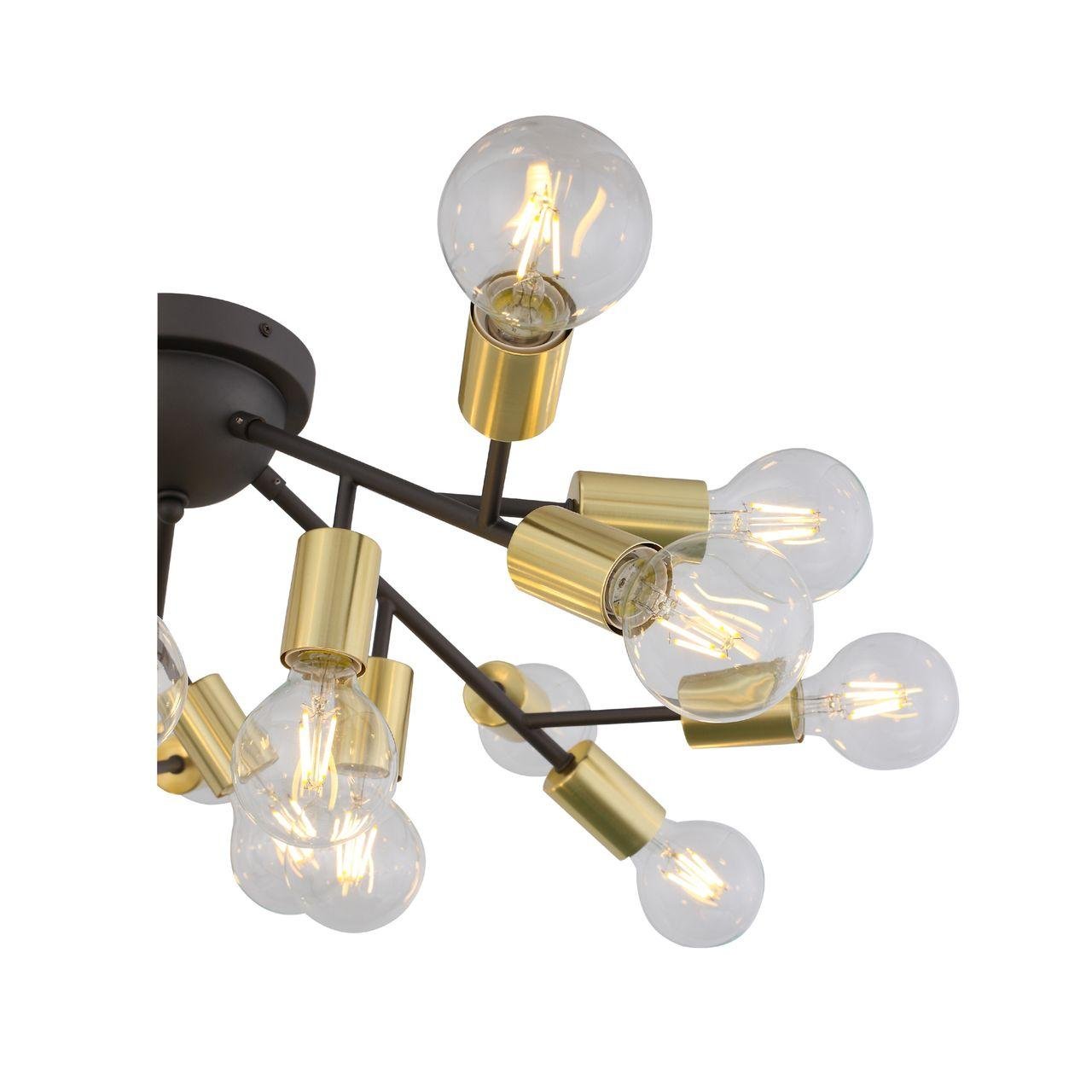 Потолочная светодиодная люстра ST Luce Foglione SL437.402.20 ST LUCE ДИЗАЙНЕРСКИЕ, FOGLIONE, ШАР 184544 Золотой  - Вид №1