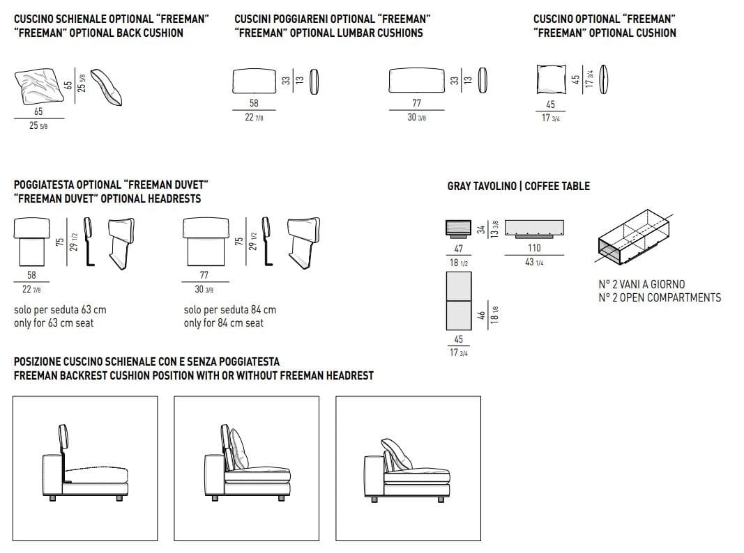 Ткань диван Minotti Freeman ARCH-00060440 - Вид №21
