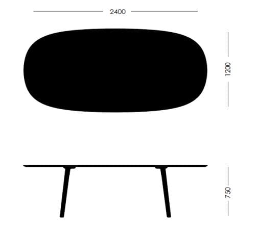 Овальный дубовый стол Sellex Fly ARCH-00094617 - Вид №2