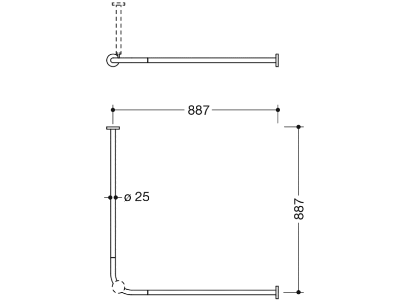 900.34.10140 Карниз HEWI System 900 - Вид №2