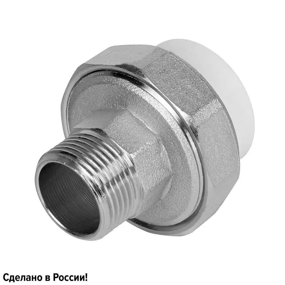 Муфта разъемная раструбная Ростерм 3/4"x32 мм НР полипропилен STLM-2113700