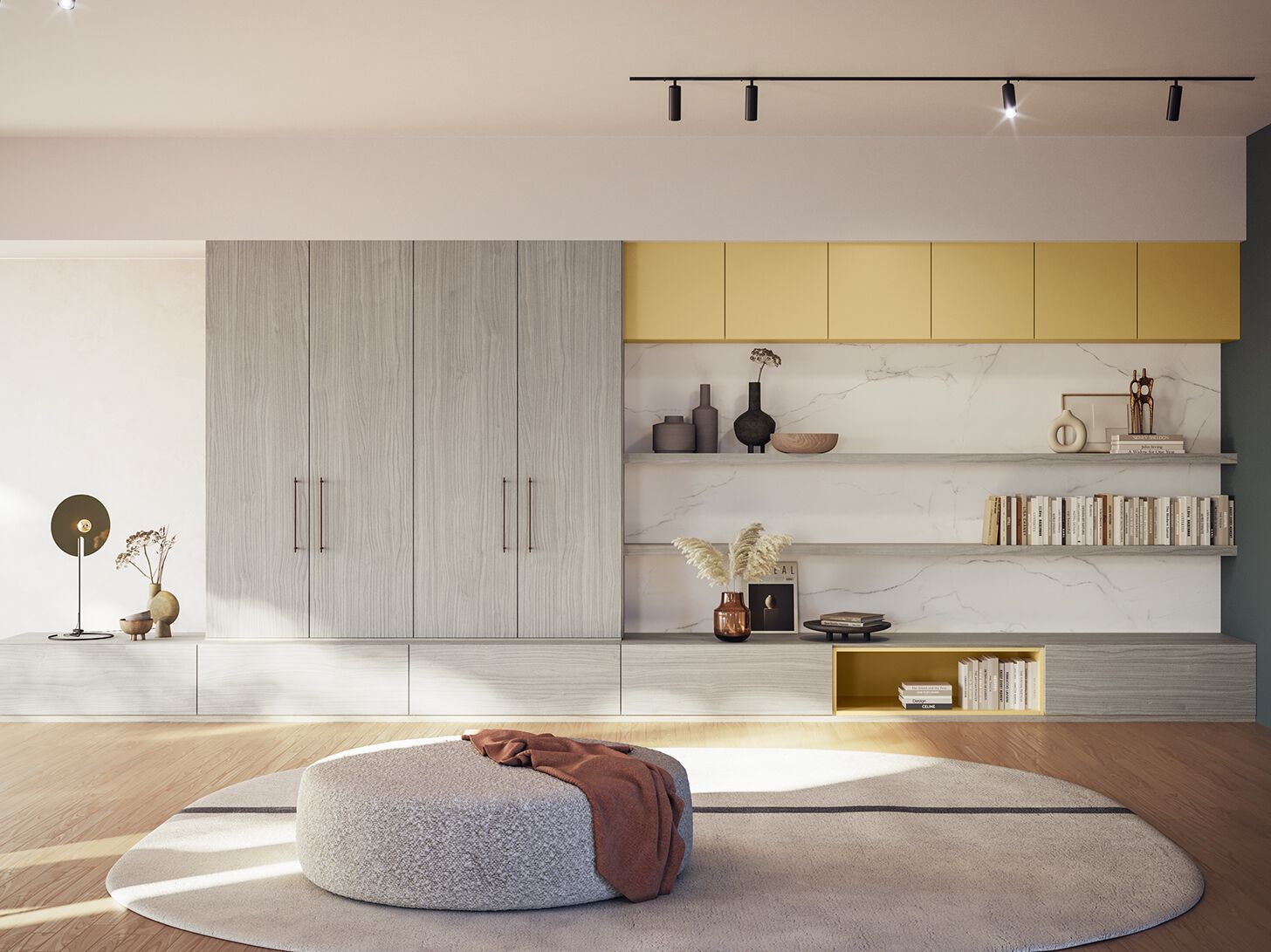 Оборудованная стена / книжный шкаф Giessegi день за днем ARCH-00008578