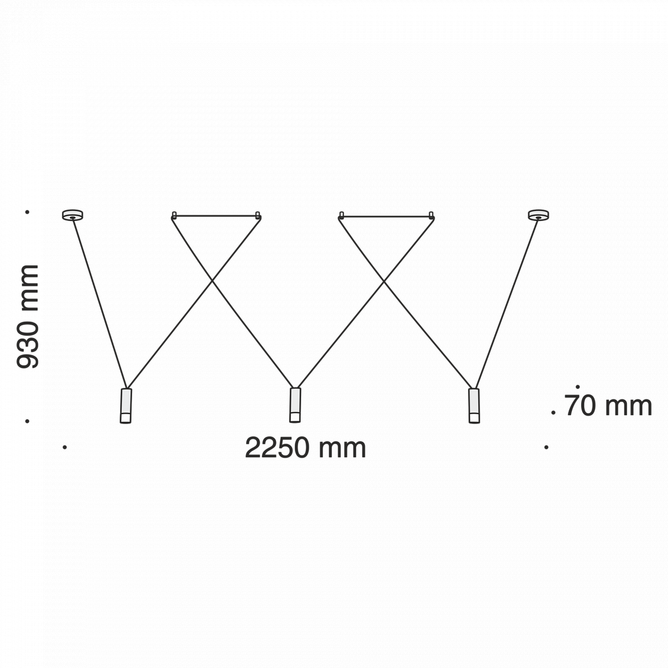 Светильник потолочный светодиодный на 3 лампы белый Davida MOD035PL-03W TECHNICAL TECHNICAL 00-3957062 Белый  - Вид №3