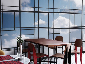 Геометрические обои ПВХ бесплатно, экологически чистые, моющиеся