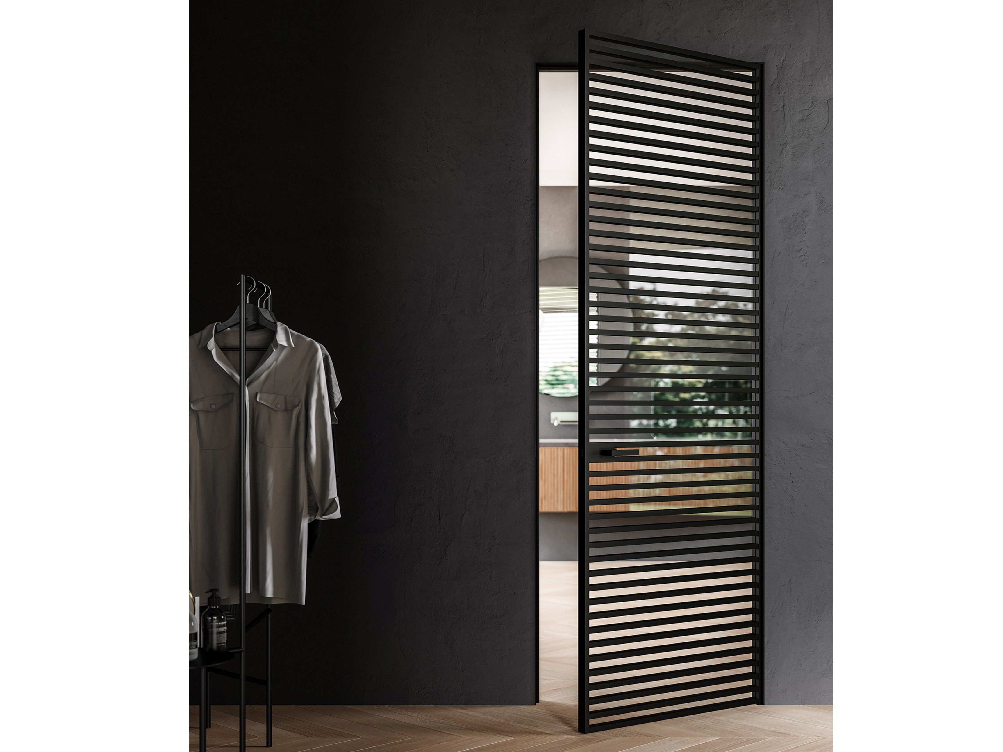 Стеклянная распашная дверь ADL Line ARCH-00147384