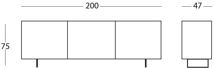 NAOS Комод керамический с распашными дверцами sun-id-1497886 - Вид №3