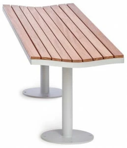 Nola Industrier Скамья из стали и дерева без спинки Parco