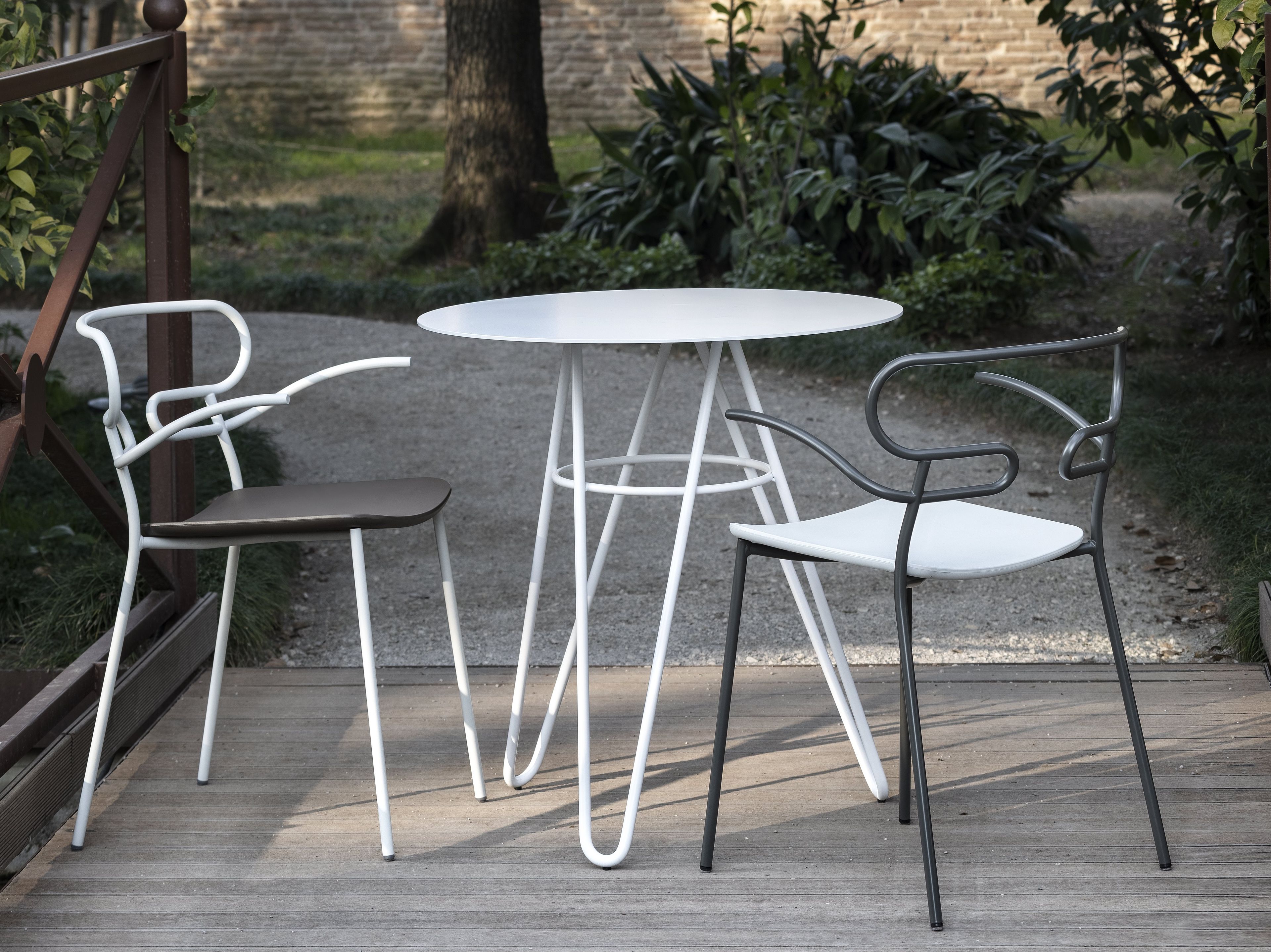 Металлический и полиуретановый стул с подлокотниками TrabA' Генуя ARCH-00122087 - Вид №8