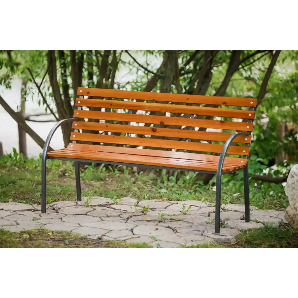 Скамья Истуин 150x58x90 см дерево цвет светло-коричневый Santreyd Товар без серии STLM-2014596 - Вид №2