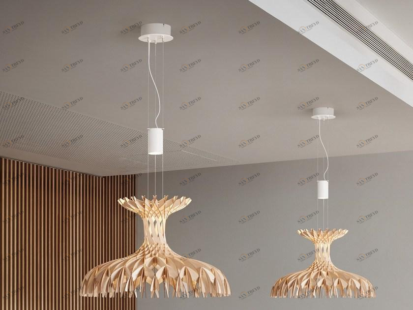 BOVER Led подвесной светильник из дерева Dome sun-id-1379860